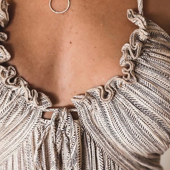 COMMENSE NWT Backless U-Neck Halter Strap Long Dress - Light Grey - Size Small - Picture 3 of 11